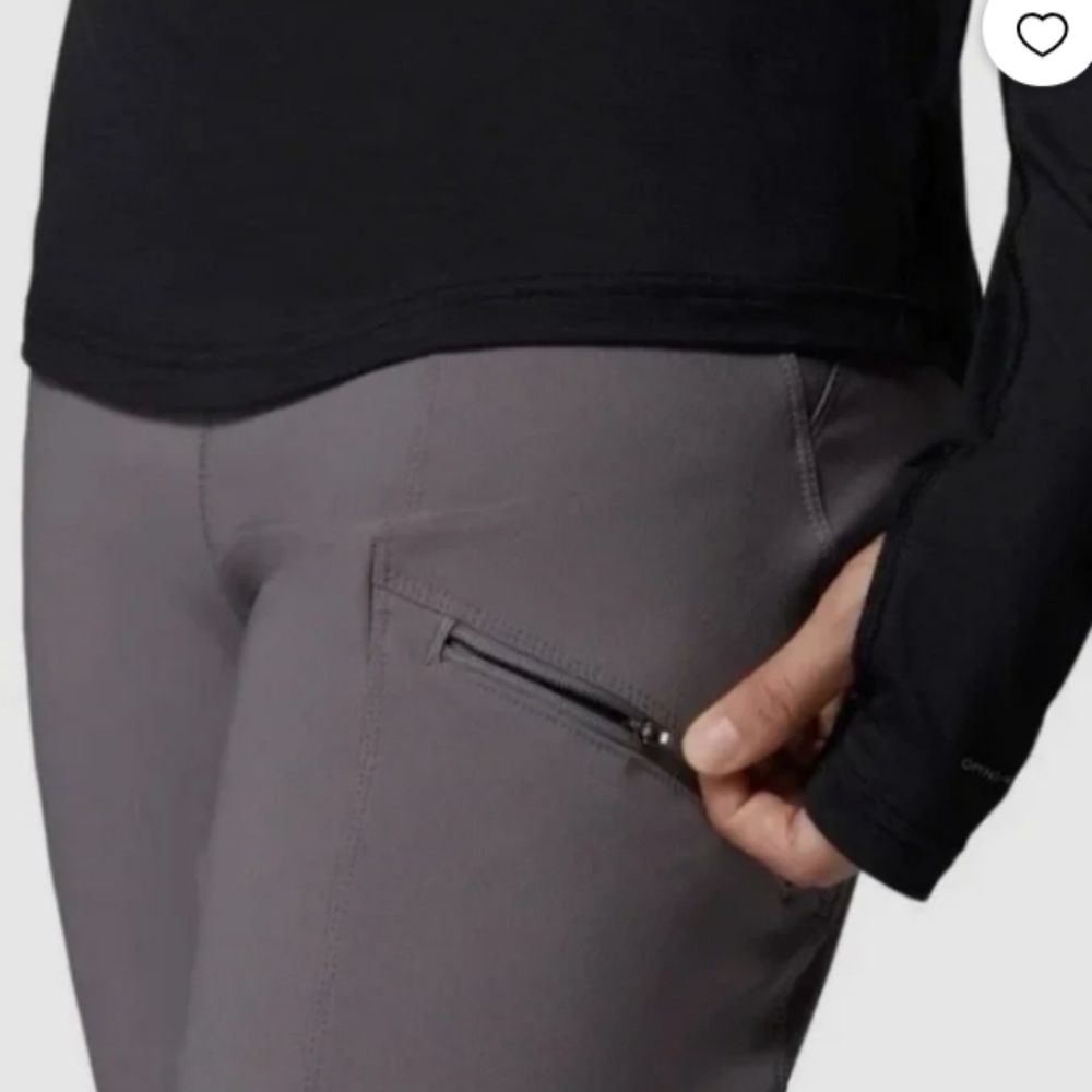 New Columbia Fleece Lined Gray Pants L NWT - Picture 3 of 6